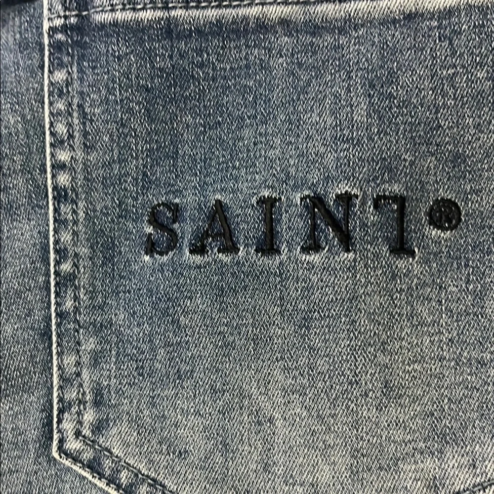 Saint Morta Doomsday Distressed Joggers Vintage Blue
